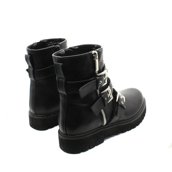 Jane And The Shoe Women's Linda Lug Sole Moto Boot - Picture 7 of 8